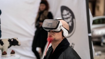   Veganské ochutnávky pro veřejnost s virtuální realitou
