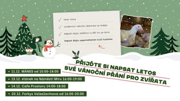 Psaní vánočních dopisů pro zvířata (Praha)