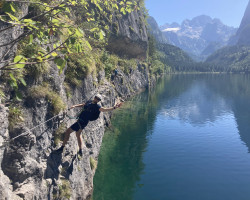 Outdoor Rakousko 2025 – ferraty / turistika / cyklistika s Vegan Sport Clubem (Gosau)