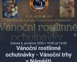Vánoční rostlinné ochutnávky Animal Save Česko (Náměšť nad Oslavou)