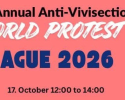4th Annual Anti-Vivisection World protest (Praha)
