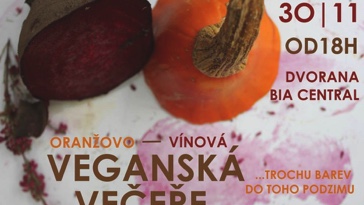 VEGANSKÁ VEČEŘE oranžovo-vínová (Hradec Králové)