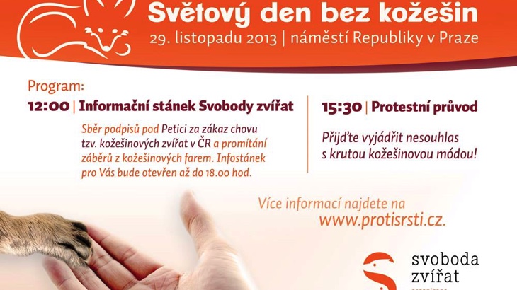Protest proti kožešinám - Praha