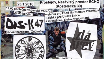 Společná veganská večeře při Bad Age B-day party (Prostějov)