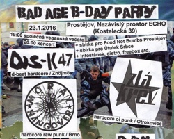 Společná veganská večeře při Bad Age B-day party (Prostějov)